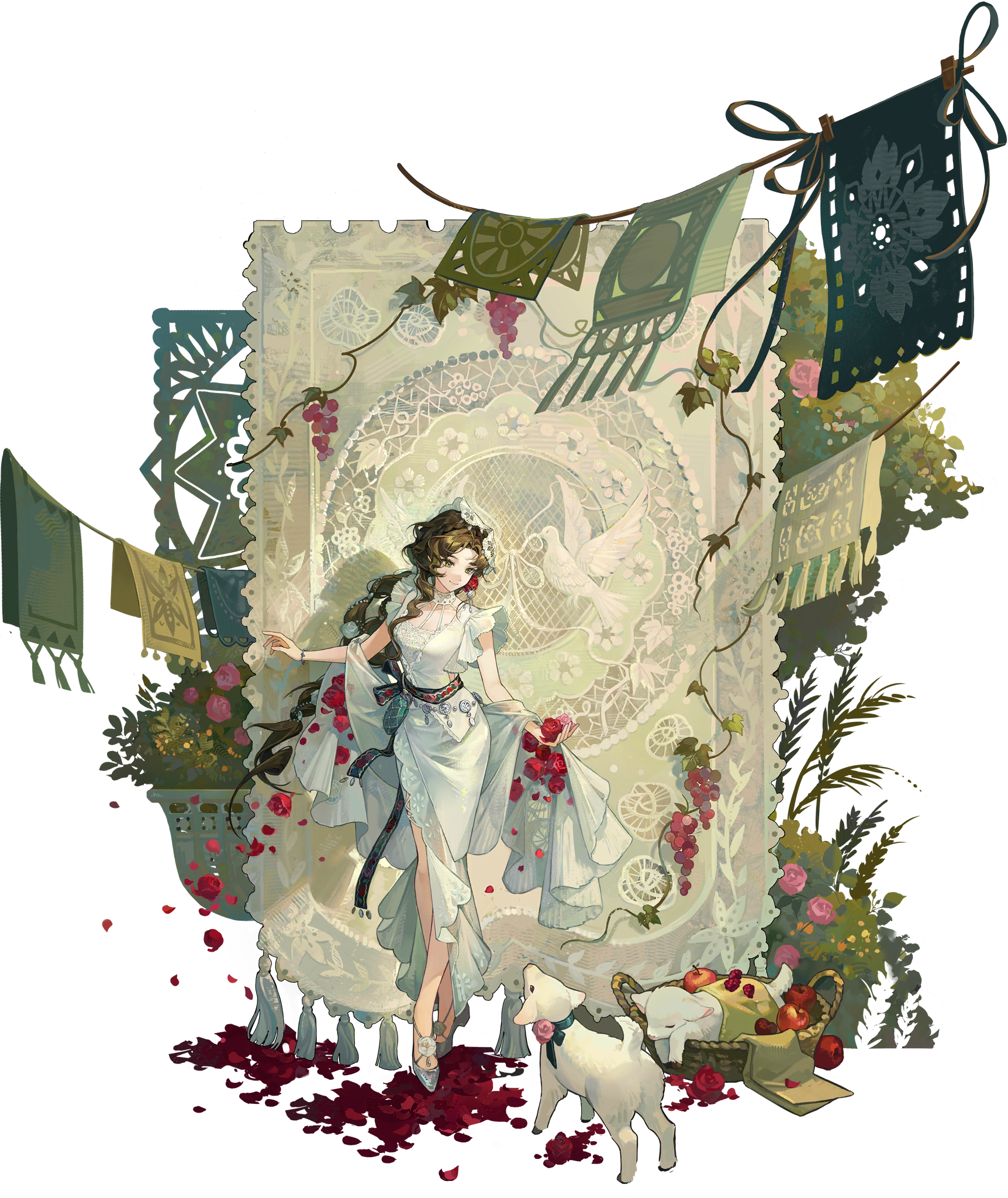 Repose Amidst the Roses